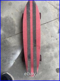 Vintage Red Aluminum Skateboard