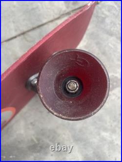 Vintage Red Aluminum Skateboard