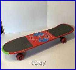 Vintage Red Snoopy Peanuts Wood Skateboard 27 x 8 Wooden