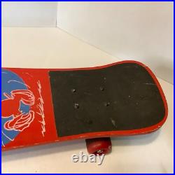 Vintage Red Snoopy Peanuts Wood Skateboard 27 x 8 Wooden