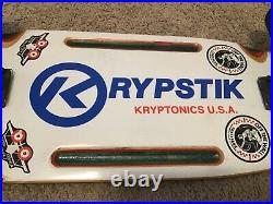Vintage Retro KRYPTONICS KRYPSTIK Skateboard 30 60mm Original Wheels Since 1965
