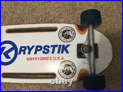 Vintage Retro KRYPTONICS KRYPSTIK Skateboard 30 60mm Original Wheels Since 1965