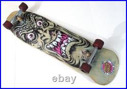 Vintage Rob Roskopp Skateboard Santa Cruz Face 36 x 10 Deadbolt Trucks
