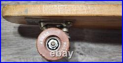 Vintage Roller Derby #30 Wood Skateboard Red Stripe Surfari 1960's Clay Wheels