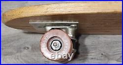 Vintage Roller Derby #30 Wood Skateboard Red Stripe Surfari 1960's Clay Wheels
