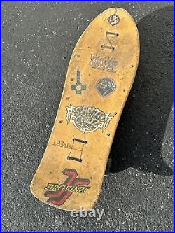 Vintage SANTA CRUZ Jeff Hedges Powell Peralta Skateboard Gull Wing 1989
