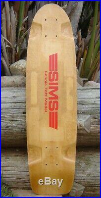 Vintage SIMS Lonnie Toft Model Skateboard Deck