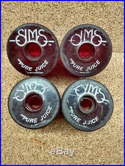 Vintage SIMS Pure Juice Competition Skateboard Wheels 70s
