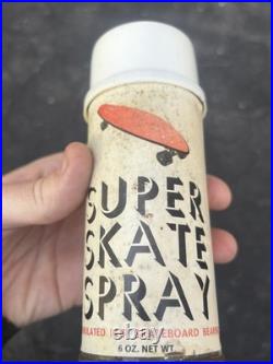 Vintage SUPER SKATE SPRAY Skateboard WHEEL LUBRICANT LUBRI-KOTE 1970's deck 80's