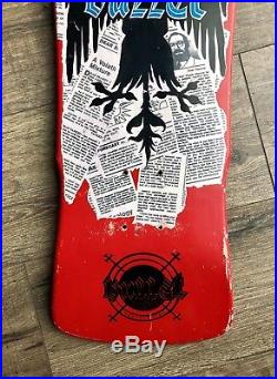 Vintage Santa Cruz Bullet Skateboard Terrorist Deck Nos Og Rare