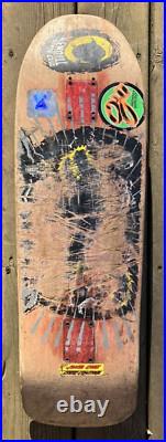 Vintage Santa Cruz Control Jeff Kendall Wolf Skateboard Deck Old School Orig OG