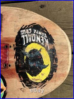 Vintage Santa Cruz Control Jeff Kendall Wolf Skateboard Deck Old School Orig OG
