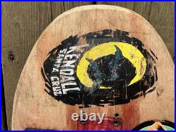 Vintage Santa Cruz Control Jeff Kendall Wolf Skateboard Deck Old School Orig OG