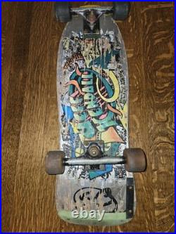 Vintage Santa Cruz Jeff Kendall Graffiti Skateboard