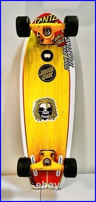 Vintage Santa Cruz Landshark Skateboard Cruiser Road Rider Wheels Bullet Trucks
