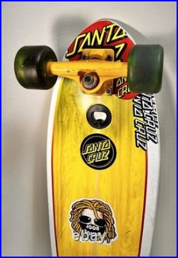 Vintage Santa Cruz Landshark Skateboard Cruiser Road Rider Wheels Bullet Trucks