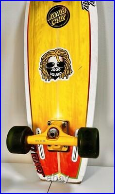 Vintage Santa Cruz Landshark Skateboard Cruiser Road Rider Wheels Bullet Trucks