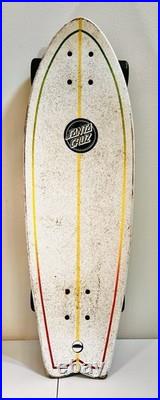 Vintage Santa Cruz Landshark Skateboard Cruiser Road Rider Wheels Bullet Trucks