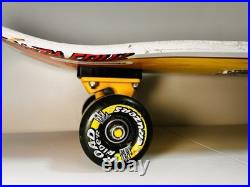 Vintage Santa Cruz Landshark Skateboard Cruiser Road Rider Wheels Bullet Trucks