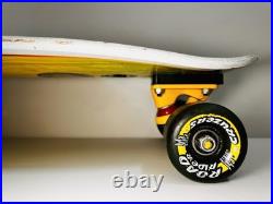 Vintage Santa Cruz Landshark Skateboard Cruiser Road Rider Wheels Bullet Trucks