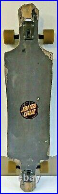 Vintage Santa Cruz Skateboard 42 Longboard Wave Hand Double Drop Road Rider 72