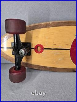 Vintage Santa Cruz Skateboard withBottle Cap Opener, Bullet Trucks, 36 long