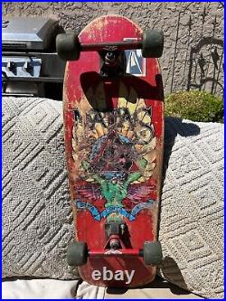 Vintage Santa Monica Airlines Natas Kaupas Panther Skateboard & San Diego Trucks