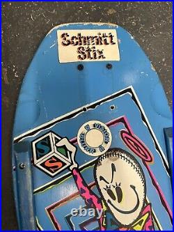 Vintage Schmitt Stix 1986 Jeff Grosso Blocks Rag Doll Skateboard