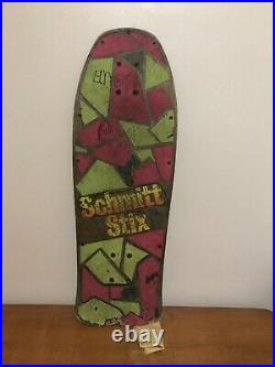 Vintage Schmitt Stix skateboard John Lucero X1