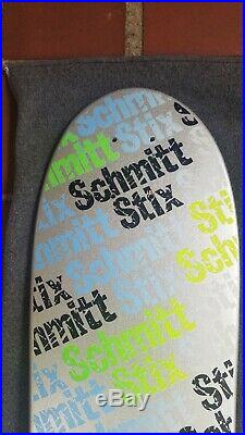 Vintage Schmitt Stix twig stix Silver Dip skateboard deck nos