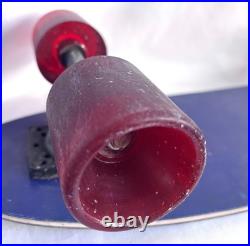 Vintage Sea Breeze Pro Slalom Skateboard Fiberglass Deck Continental Trucks