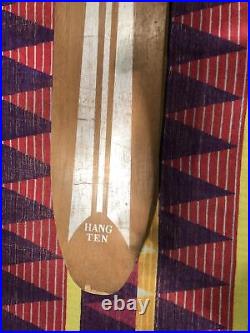 Vintage Sears Hang Ten Skateboard 35x 6.5 Longboard All Original
