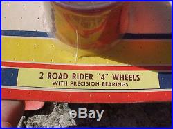 Vintage Set Of Road Rider''4'' Skateboard Wheels N. O. S Bearings Hobie 1970's