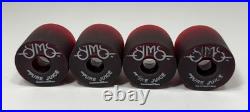 Vintage Sims 60mm Pure Juice Competition 1970s Skateboard Wheels Set of 4 Red