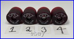 Vintage Sims 60mm Pure Juice Competition 1970s Skateboard Wheels Set of 4 Red