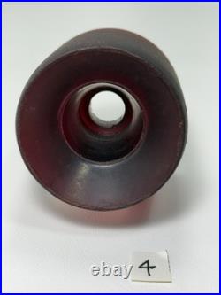 Vintage Sims 60mm Pure Juice Competition 1970s Skateboard Wheels Set of 4 Red