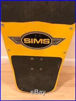 Vintage Sims Kamikaze Skateboard 1983