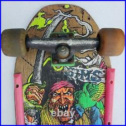 Vintage Sims Kevin Staab Pirate Complete 30 Skateboard with Independent Trucks