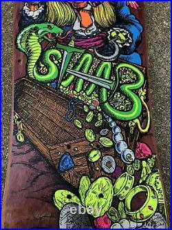 Vintage Sims Kevin Staab Pirate Skateboard Deck Original