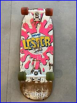 Vintage Sims Lester Kasai OG Splash Skateboard 1980s Vision wheels