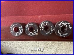 Vintage Sims Pure Juice Skateboard Wheels Rare Old School Alva Tracker OG 70s