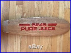 Vintage Sims Pure Juice skateboard deck