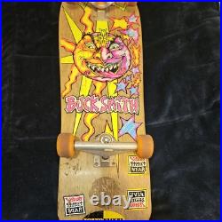 Vintage Sims Skateboard Deck BUCK SMITH Rare OG SUN FACE Sun & Moon 1989