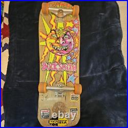 Vintage Sims Skateboard Deck BUCK SMITH Rare OG SUN FACE Sun & Moon 1989