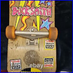 Vintage Sims Skateboard Deck BUCK SMITH Rare OG SUN FACE Sun & Moon 1989