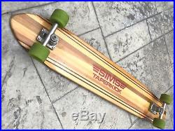 Vintage Sims Taperkick Skateboard 44 Longboard Original Team Board Pure Juice