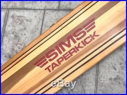 Vintage Sims Taperkick Skateboard 44 Longboard Original Team Board Pure Juice