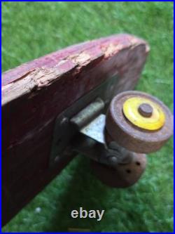Vintage Skate Racer Wood Skateboard with Trucks Wheels Surfer Vintage Skate Racer Wood Skateboard with Trucks Wheels Surfer