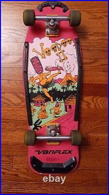 Vintage Skateboard 1980s Voodoo II by Variflex Company Witch Doctor pink