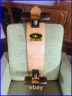 Vintage Skateboard 28.5 NOS Large Rolls Royce Silver Cloud Wheels Gold ACS 500
